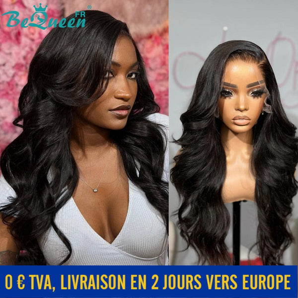 BeQueen Achetez 3 Perruques Prix Cassé "Dania" Perruque Longue Body Wave avec Lace Frontale 13X6 Raw Hair En France