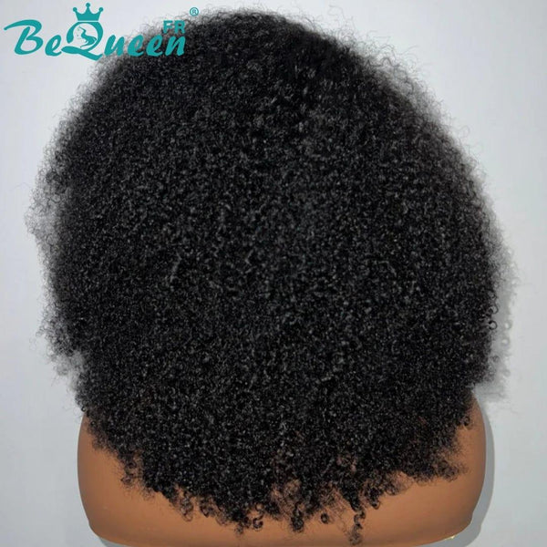 BeQueen “Addi” Perruque Bob Bords Bouclés Afro Kinky Curly Pré-max: Pré-épilés+Prêt à porter Sans Colle+Pré-blanchiment avec Lace Frontale 13x4