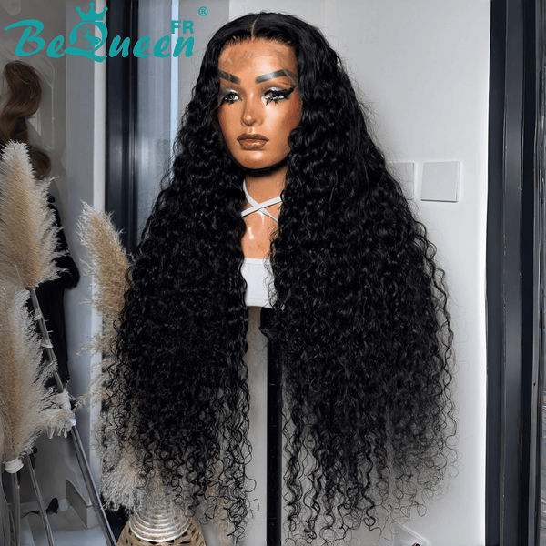 BeQueen "Alice" Perruque Longue Curly wave avec HD Lace frontale Moitié prix