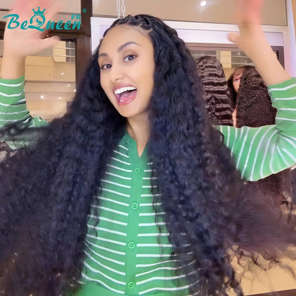 BeQueen "Alice" Perruque Longue Curly Wave avec Lace frontale 13X4 déjà customisée 28 Pouces style 2