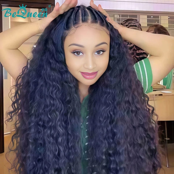 BeQueen "Alice" Long Curly Wave Wig with 13X4 Lace Front Pre-Customized 28 Inches Style 2