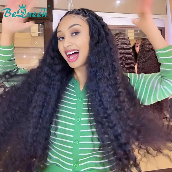 BeQueen "Alice" Long Curly Wave Wig with 13X4 Lace Front Pre-Customized 28 Inches Style 2