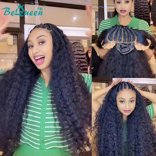 BeQueen "Alice" Long Curly Wave Wig with 13X4 Lace Front Pre-Customized 28 Inches Style 2