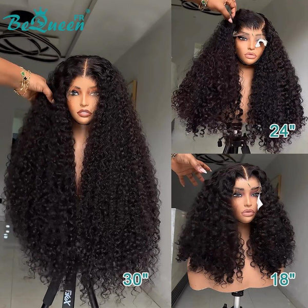 BeQueen "Alice" Perruque Longue Curly Wave avec Lace Frontale 13X4 Moitié prix 3 différent longueurs