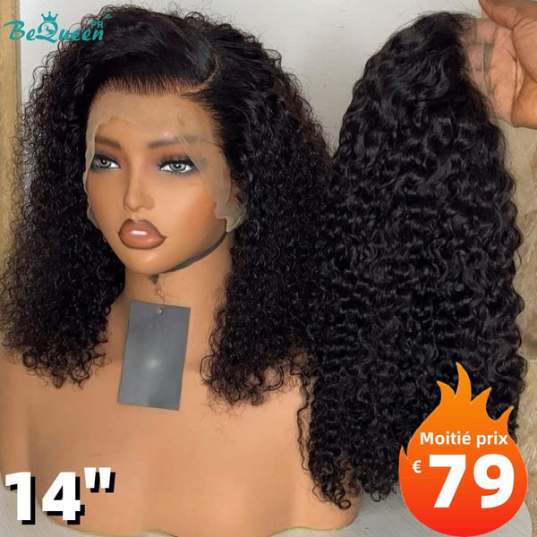 BeQueen "Alice" Perruque Longue Curly wave avec Lace Frontale 14 Pouces