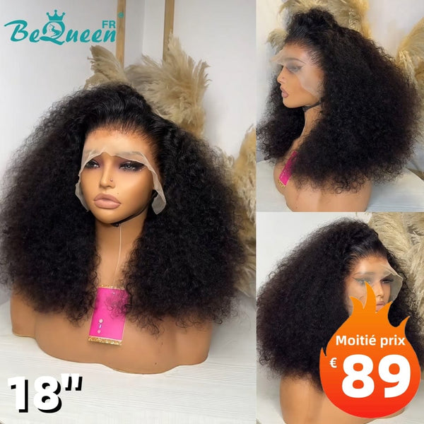 BeQueen "Alice" Perruque Longue Curly wave avec Lace Frontale 18 Pouces Moitié prix