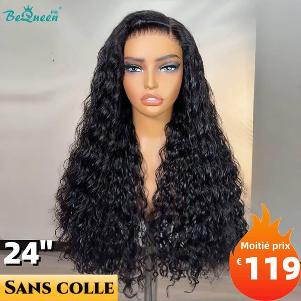 BeQueen „Alice“ Perücke Lange Lockige Welle mit Lace Front 24 Zoll Fertig zu tragen ohne Kleber Halbpreis