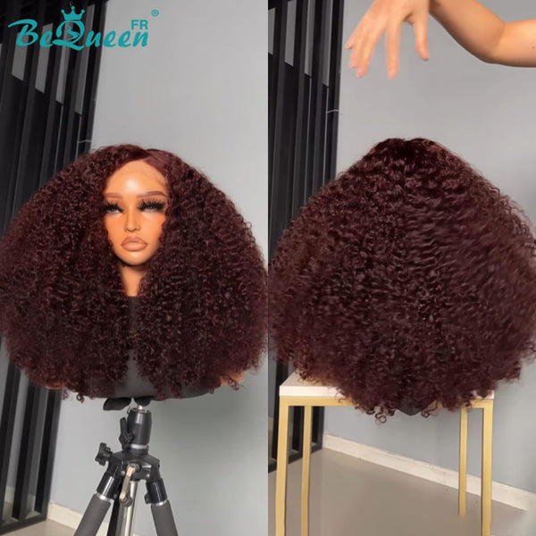 BeQueen "Alice" Perruque Longue Curly wave avec Lace Frontale couelur brun Moitié prix