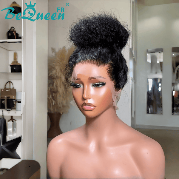 BeQueen "Alice" Perruque Longue Curly Wave chignon avec Lace frontale 13X4 déjà customisée