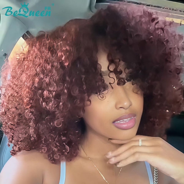 BeQueen "Alice" Lange lockige Wellenperücke Orange Ohne Kleber Halbpreis