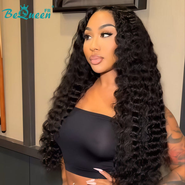 BeQueen "Alice" Long Curly Wave Wig with Lace Frontal 24 Inches Glueless Ready-to-Wear Half Price