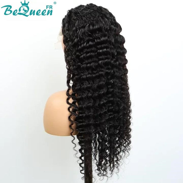 BeQueen "Alice" Perruque Longue Deep wave avec Lace Frontale 18 Pouces Moitié prix