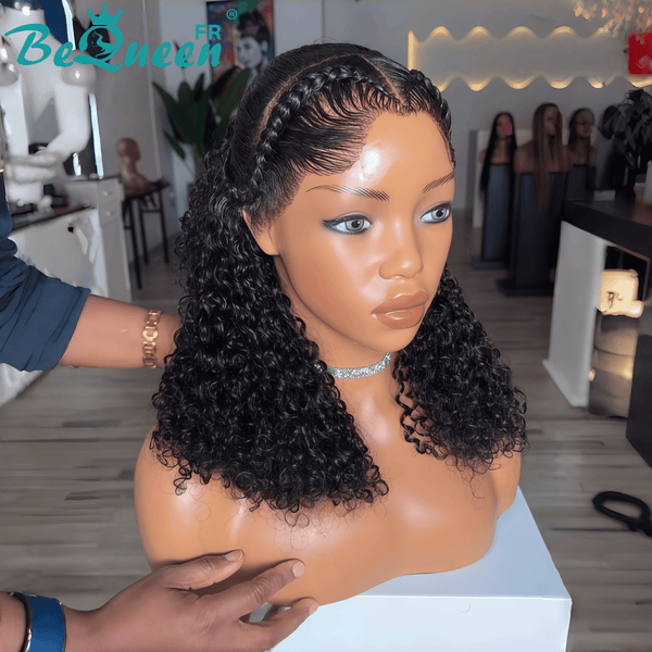 BeQueen "Alice" Perruque tresse Longue Curly Wave avec sans colle déjà customisée Moitié prix