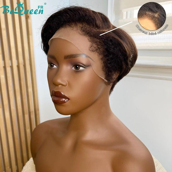 BeQueen “Amber” Curly Edge Pixie Wig with 13x4 Lace Front
