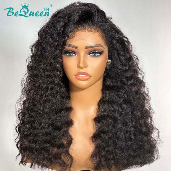 BeQueen "Cindy" Peruca de Cabelo Sintético com Ondas Naturais e Franja Frontal 13x6