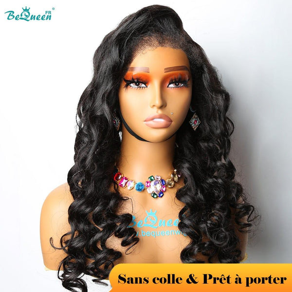 BeQueen “Cindy” Long Curly Edges Natural Wave Wig with 13x6 Lace Front