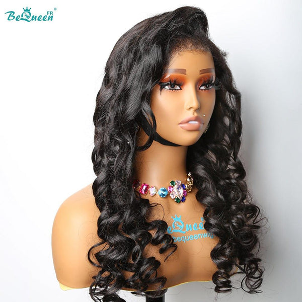 BeQueen “Cindy” Long Curly Edges Natural Wave Wig with 13x6 Lace Front