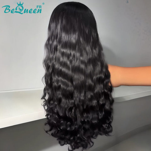 BeQueen “Cindy" Perruque Longue Naturel wave Noir 30 Pouces  avec Lace Frontale Moitié prix
