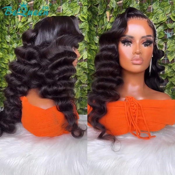 BeQueen "Dania" Lange Perücke 18 Zoll Braun Body Wave mit 4*4 Lace Closure Halbpreis