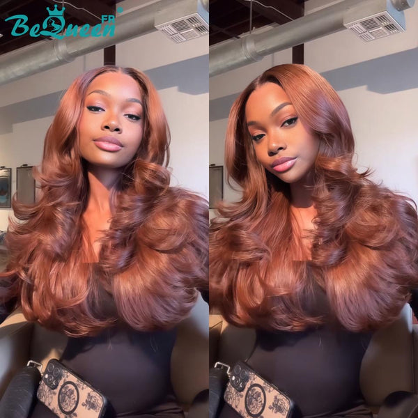 BeQueen "Dania" Long Body Wave Wig with Lace Front 30 Inches Half Price