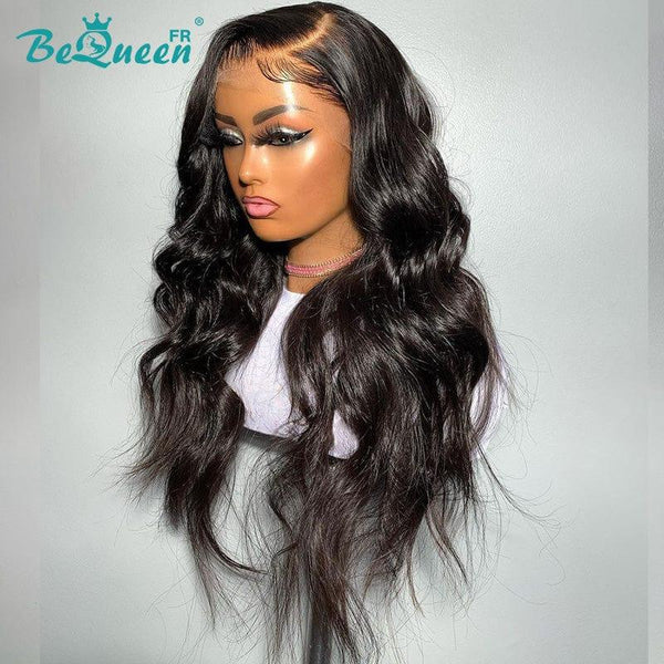 BeQueen "Dania" Peruca Longa Onda Corporal com Frente de Renda 13X6 Cabelo Cru 200% Densidade