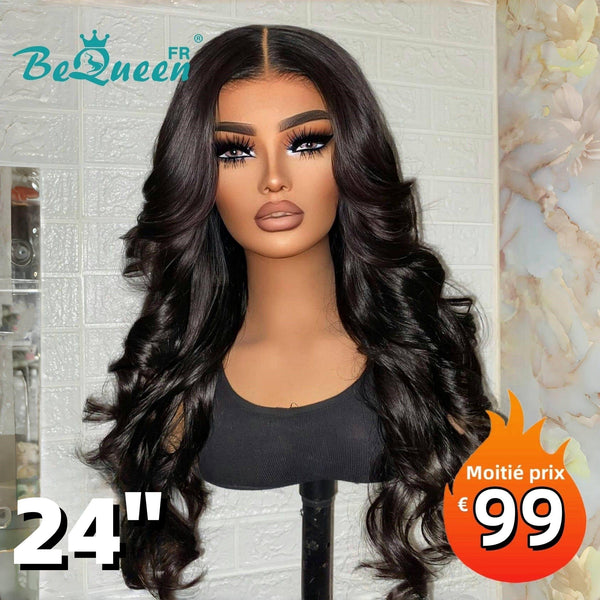 BeQueen „Dania“ lange Perücke mit Body Wave und Spitzenfrontal 24 Zoll halbpreisig 