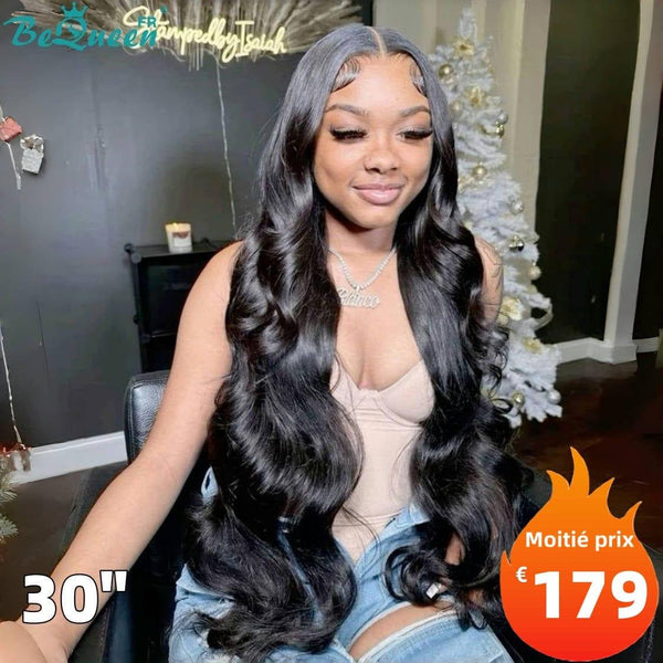 
BeQueen "Dania" Long Body Wave Wig with Lace Frontal 30 Inches Half Price