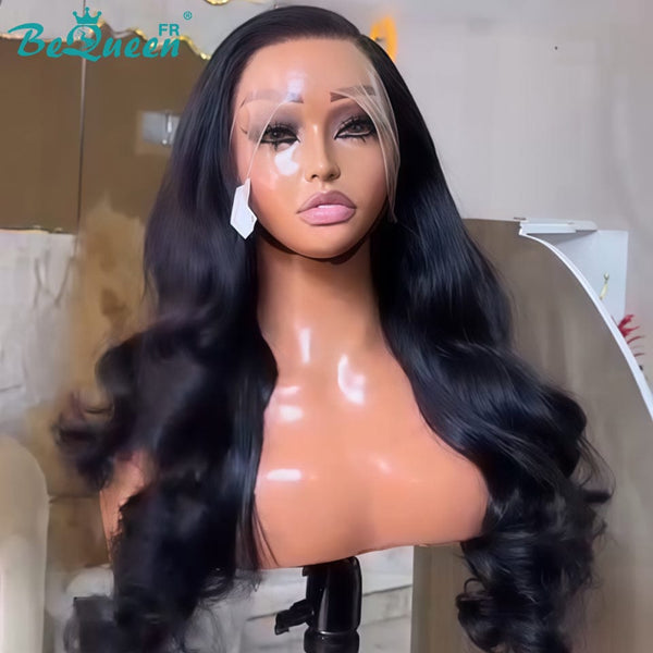 BeQueen “Dania" Peluca Larga Body Wave Con Coleta y Frontal de Encaje 24 Pulgadas Mitad de Precio
