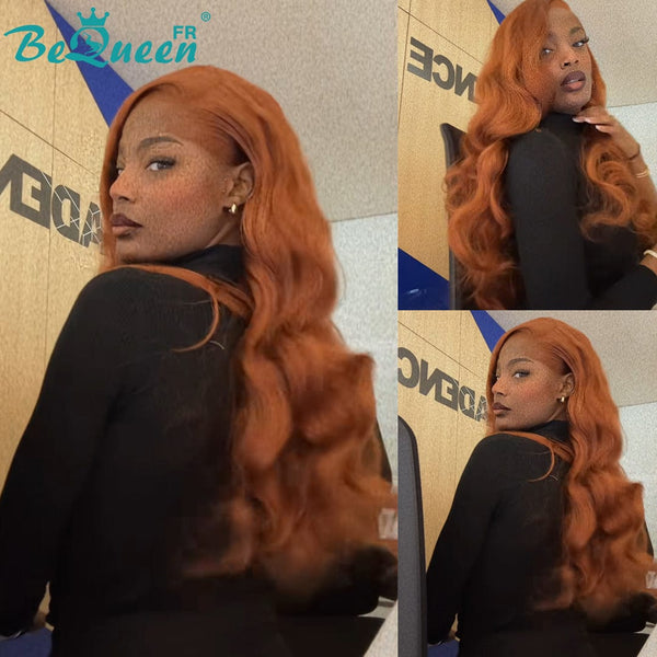 BeQueen "Dania" Perruque  Longue Body wave Orange avec Lace Frontale 24 Pouces
