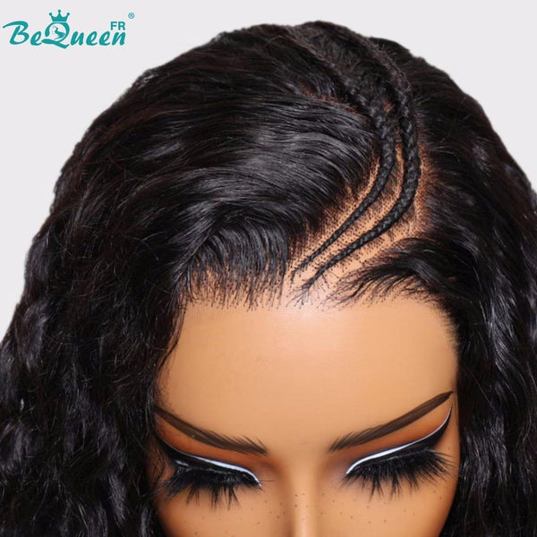 BeQueen "Diane" Perruque Customisée Longue Curly Wave Prêt à porter Sans Colle 13X4 avec Tresse