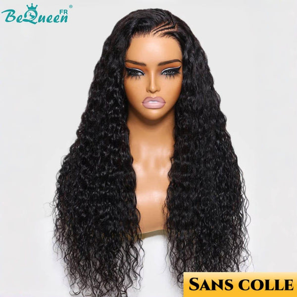 BeQueen "Diane" Perruque Customisée Longue Curly Wave Prêt à porter Sans Colle 13X4 avec Tresse