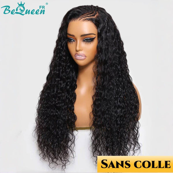 BeQueen "Diane" Perruque Customisée Longue Curly Wave Prêt à porter Sans Colle 13X4 avec Tresse
