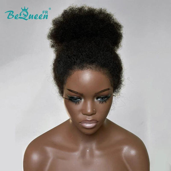 BeQueen “Drew” Long Curly Edges Afro Curl Wig with Lace Front