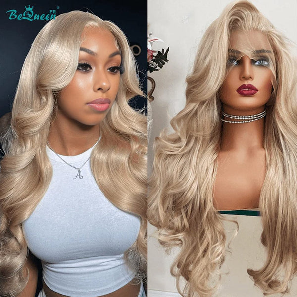 BeQueen „Elsa“ Bode-Wellenperücke Blonde Farbe mit 13x4 Frontspitze 