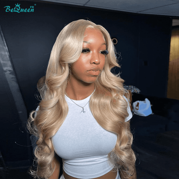 BeQueen "Elsa" Perruque Bode wave couleur Blonde avec lace frontale 13x4