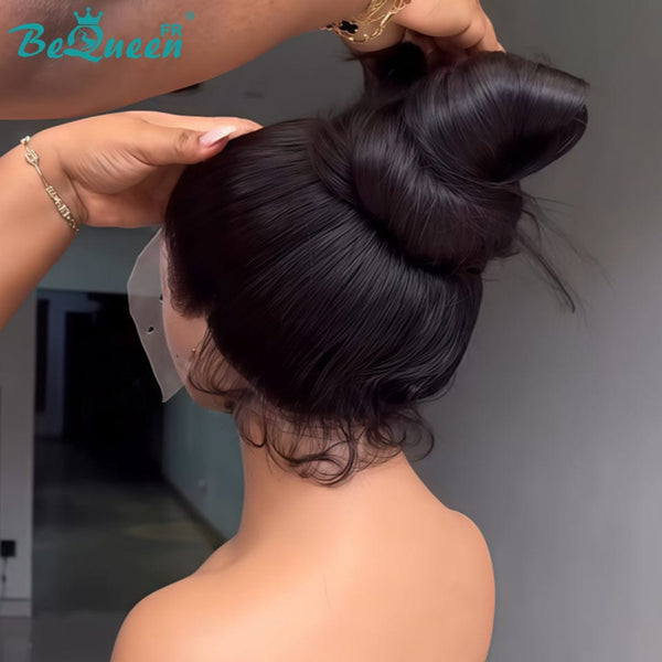 BeQueen “Florance" Perruque Avec Queue De Cheval avec Lace Frontale 24 Pouces Moitié prix