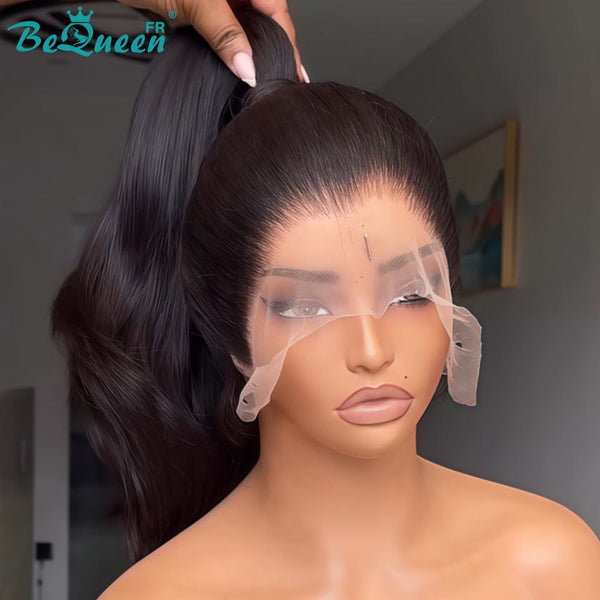 BeQueen “Florance" Perruque Avec Queue De Cheval avec Lace Frontale 24 Pouces Moitié prix