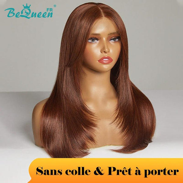 BeQueen "Gordon" Perruque Customisée Longue Lisse Prêt à porter Sans Colle 13X6 Raw Hair 200% Densité