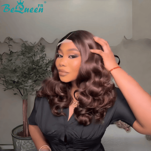 BeQueen "Sonia" Lange, glatte Perücke mit Lace-Schließung, 16 Zoll, halber Preis