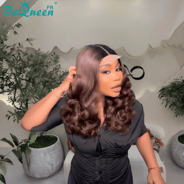 BeQueen "Sonia" Lange, glatte Perücke mit Lace-Schließung, 16 Zoll, halber Preis