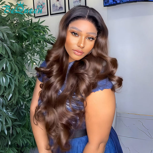 BeQueen "Sonia" Long Straight Wig with Lace Closure, 16 Inches—Half Price