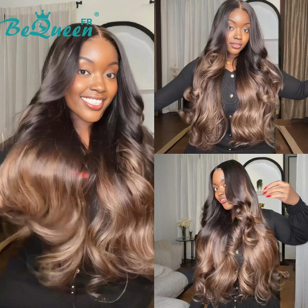 BeQueen "Sonia" Long Straight Wig with Lace Closure, 16 Inches—Half Price