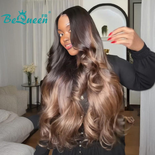 BeQueen "Sonia" Long Straight Wig with Lace Closure, 16 Inches—Half Price