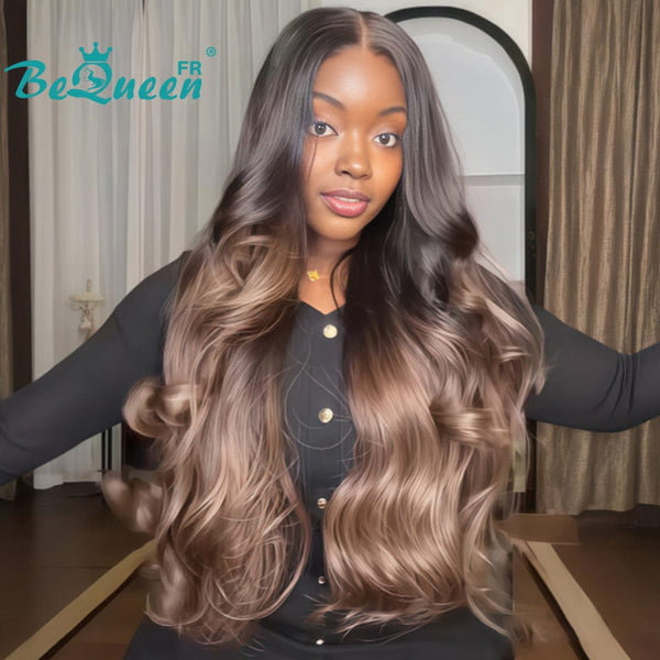 BeQueen "Sonia" Long Straight Wig with Lace Closure, 16 Inches—Half Price