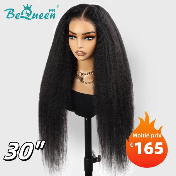 BeQueen "Iwa" Extension de Pelo Largo Rizado Liso con Frente de Encaje de 30 Pulgadas al 50% de su Precio