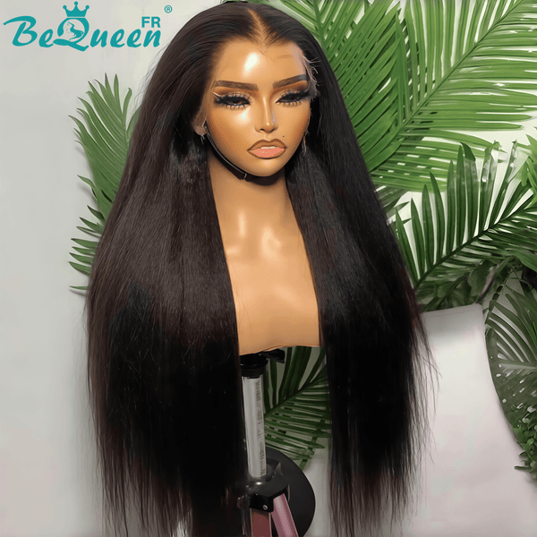 BeQueen "Iwa" Long Kinky Straight Wig 18 Inches Half Price