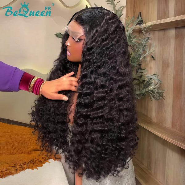 BeQueen "Alice" Long Curly Wave Wig with Lace Frontal 20 Inches Half Price