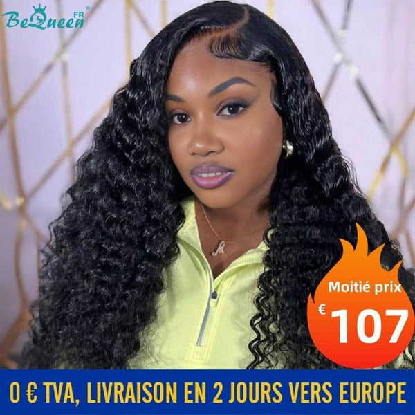 BeQueen „Jessie“ lange, tief gewellte Perücke 18 Zoll mit Spitzenverschluss in Frankreich auf PROMO 