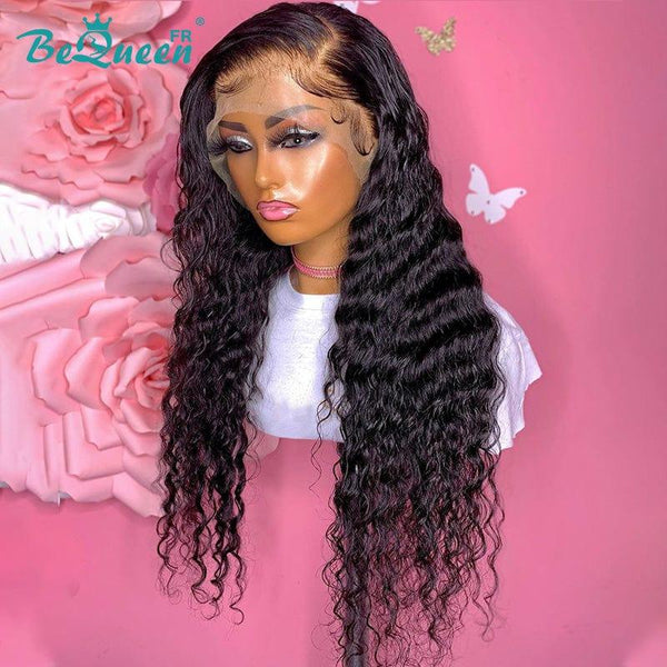 BeQueen "Jessie" Perruque Longue Deep Wave avec lace frontale 13X6 Raw Hair 200% Densité