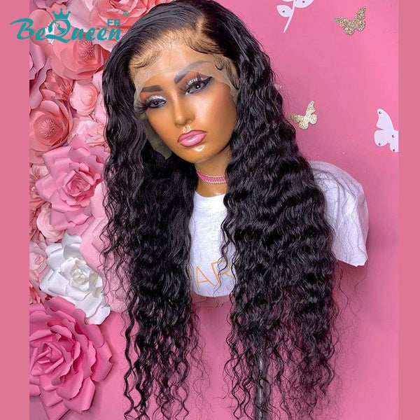 BeQueen "Jessie" Perruque Longue Deep Wave avec lace frontale 13X6 Raw Hair 200% Densité